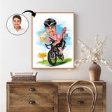 Fødselsdag tema26 (1 person) - karikaturtegning efter dine fotos - Just Karikatur