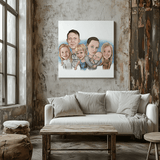 Lærredstryk med din personlige tegning - Just Karikatur