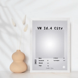 Bilplakat - Personlig gave fra bilforhandlere til deres kunder - Just Karikatur