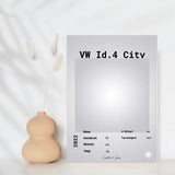 Bilplakat - Personlig gave fra bilforhandlere til deres kunder - Just Karikatur