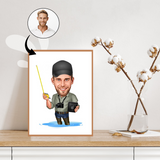 Arbejde & Erhverv tema77 (1 person) - karikaturtegning efter dine fotos - Just Karikatur