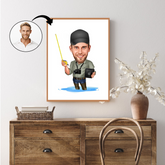 Arbejde & Erhverv tema77 (1 person) - karikaturtegning efter dine fotos - Just Karikatur