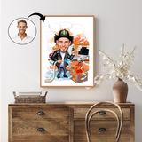 Arbejde & Erhverv tema41 (1 person) - karikaturtegning efter dine fotos - Just Karikatur