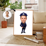 Arbejde & Erhverv tema78 (1 person) - karikaturtegning efter dine fotos - Just Karikatur