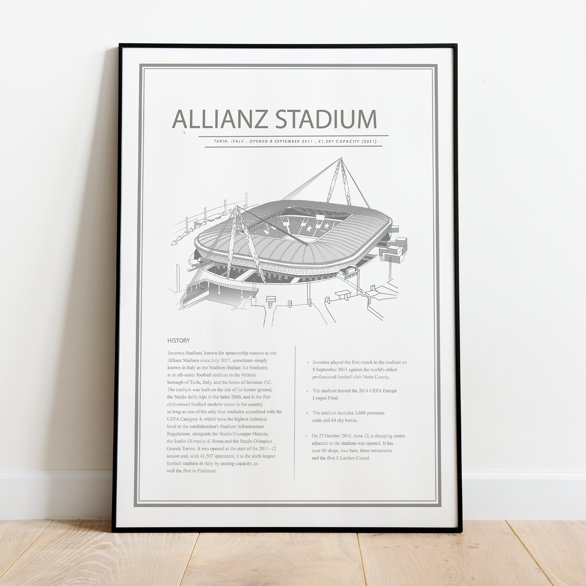 Allianz – Juventus – stadion plakat - Just Karikatur