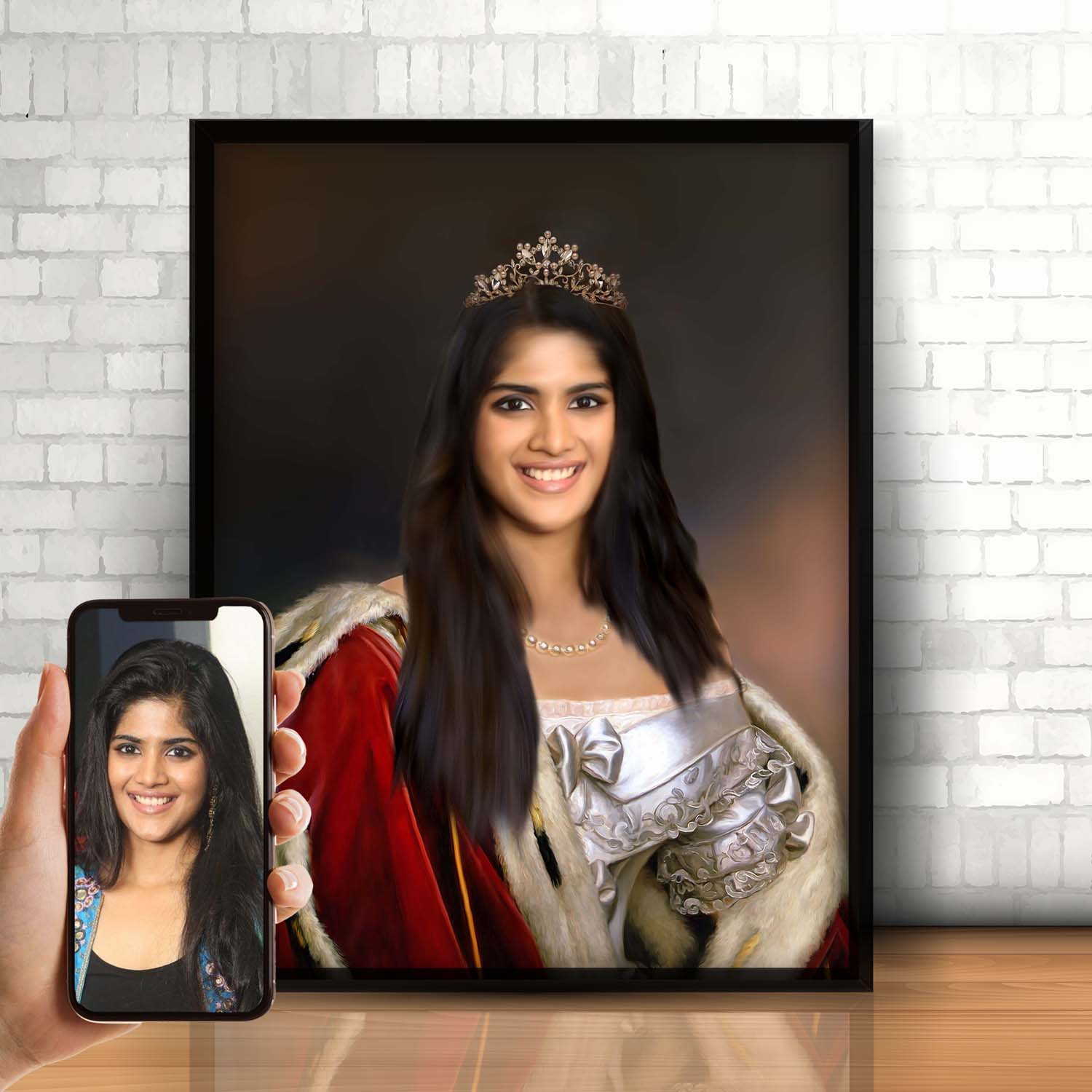 BaronessBeauty - Royal portræt efter dine fotos - Just Karikatur