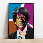 Pop Art Plakat - Bob Dylan - Just Karikatur