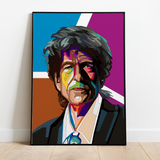 Pop Art Plakat - Bob Dylan - Just Karikatur