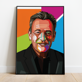 Pop Art Plakat - Bruce Springsteen - Just Karikatur