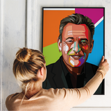 Pop Art Plakat - Bruce Springsteen - Just Karikatur