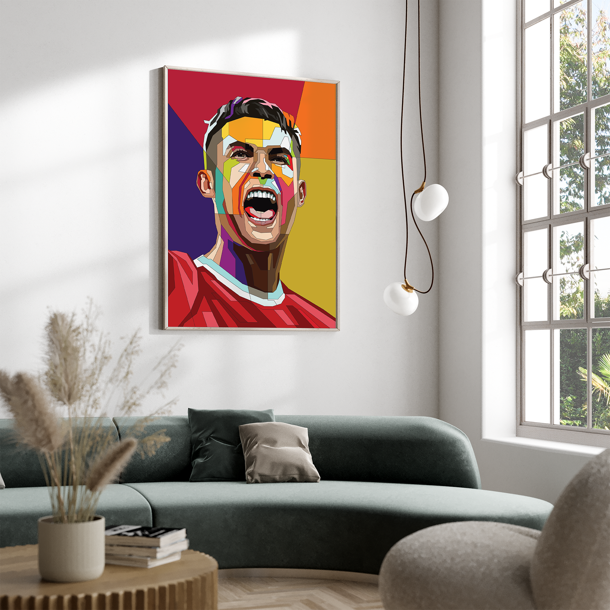 Pop Art Plakat - Christiano Ronaldo - Just Karikatur