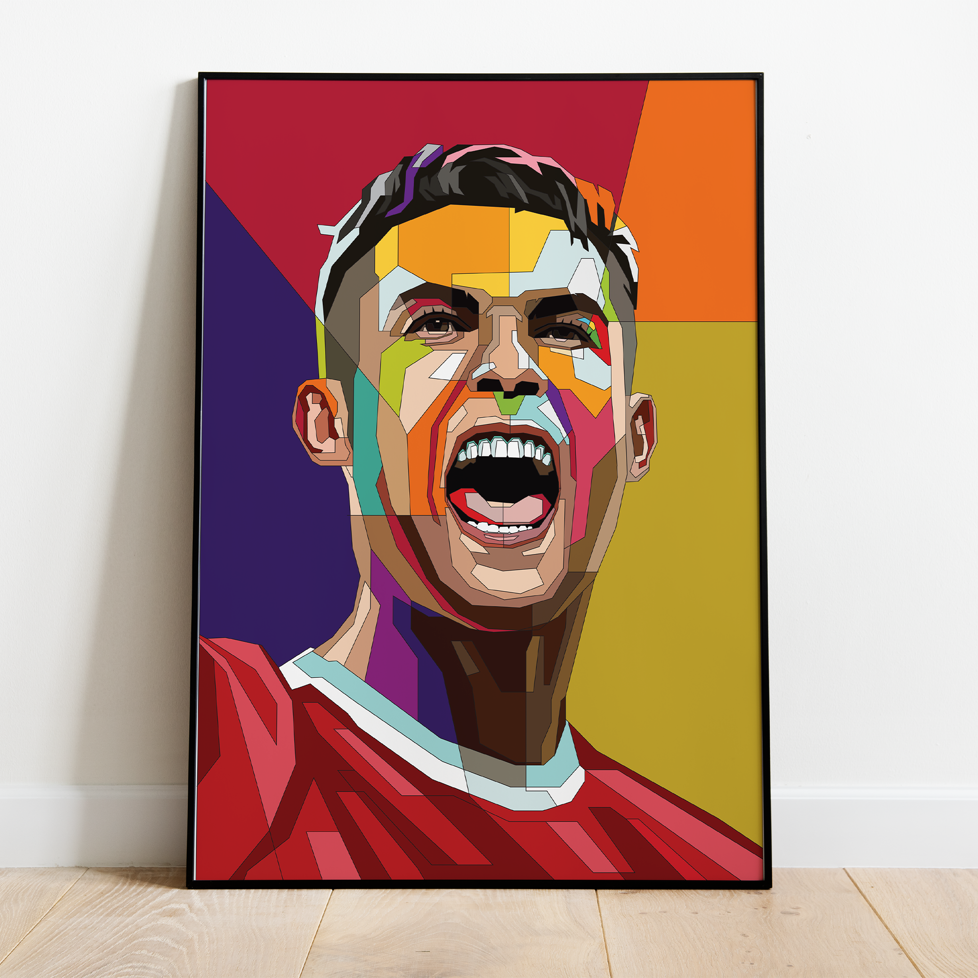 Pop Art Plakat - Christiano Ronaldo - Just Karikatur