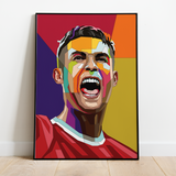 Pop Art Plakat - Christiano Ronaldo - Just Karikatur