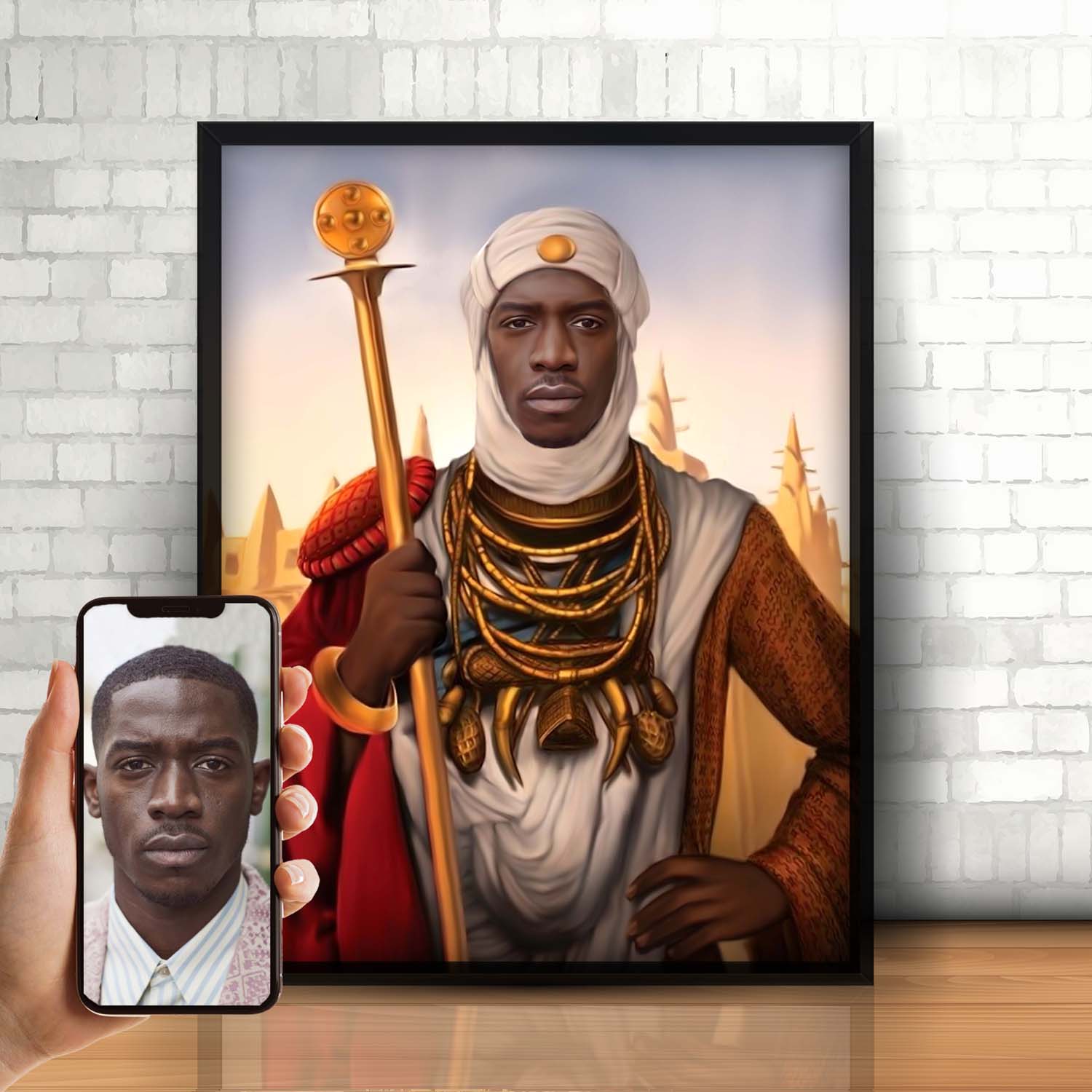 CrowningGlory - Royal portræt efter dine fotos - Just Karikatur