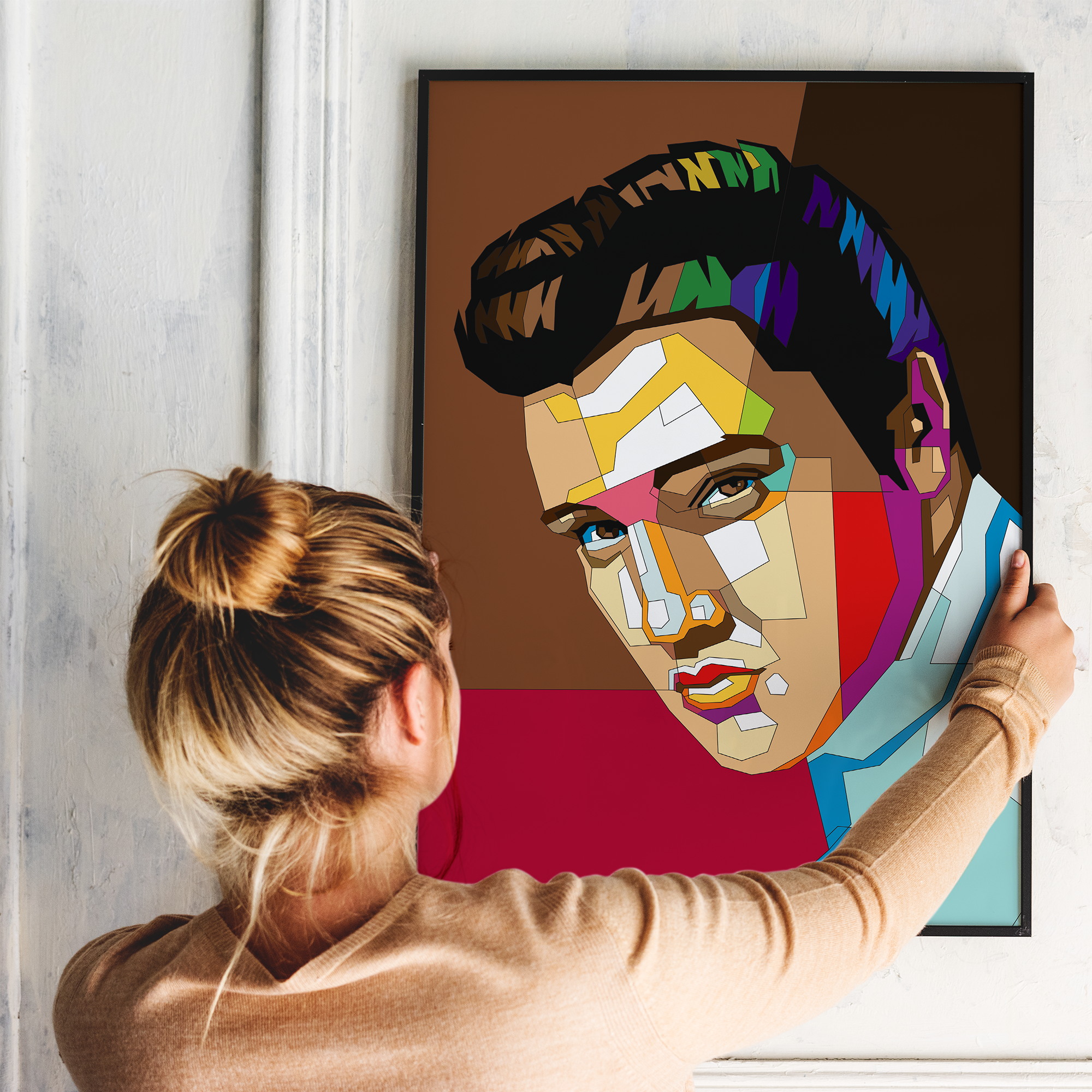 Pop Art Plakat - Elvis Presley - Just Karikatur