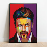 Pop Art Plakat - George Michael - Just Karikatur
