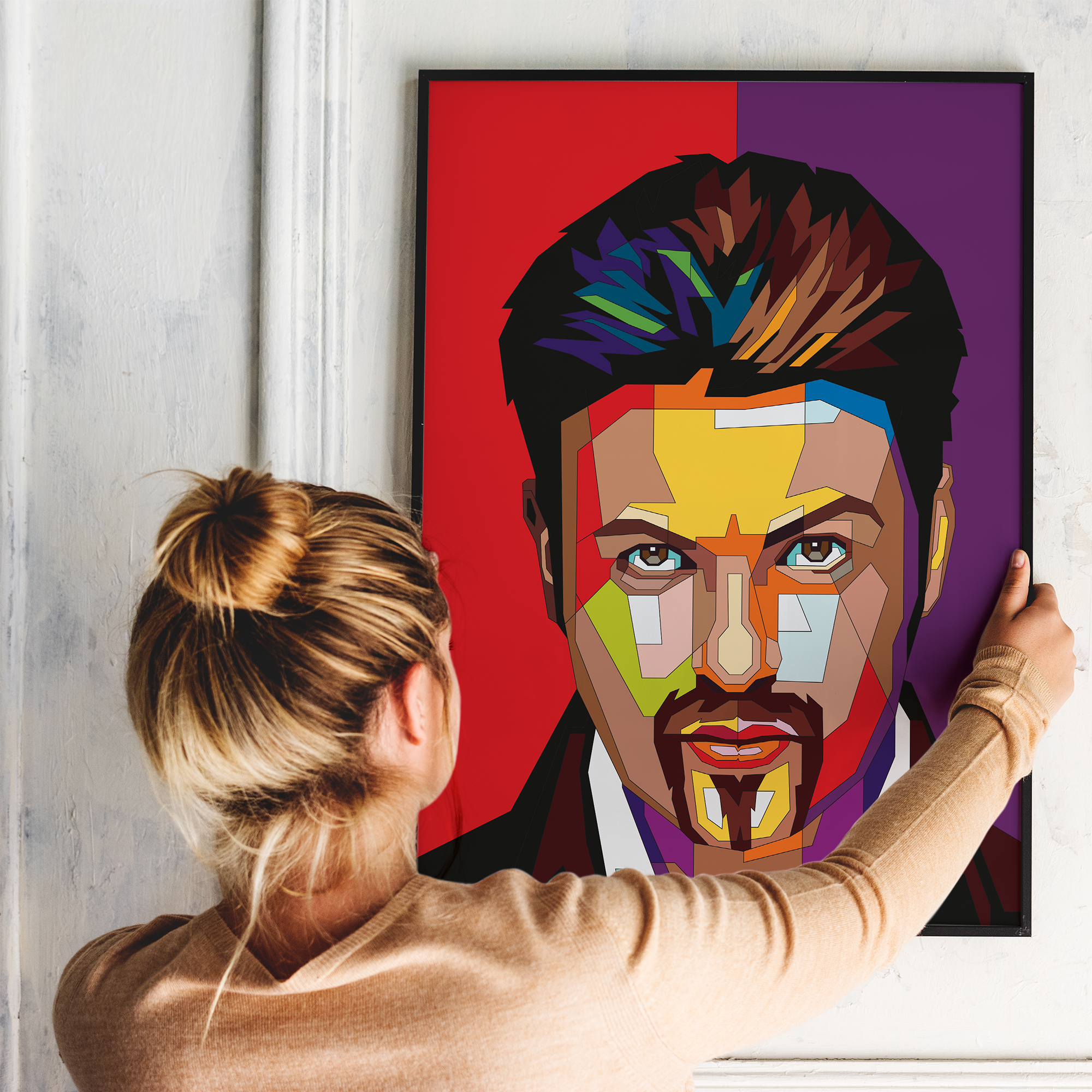 Pop Art Plakat - George Michael - Just Karikatur
