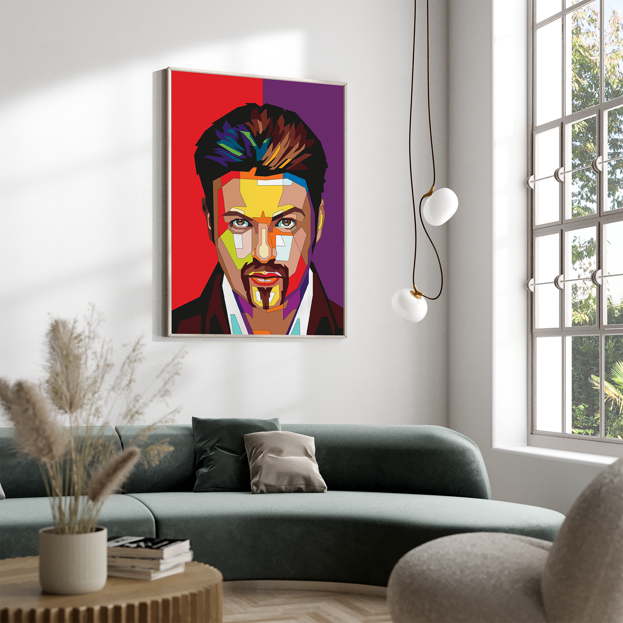 Pop Art Plakat - George Michael - Just Karikatur
