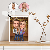 Par tema94 (2 personer) - karikaturtegning efter dine fotos - Just Karikatur