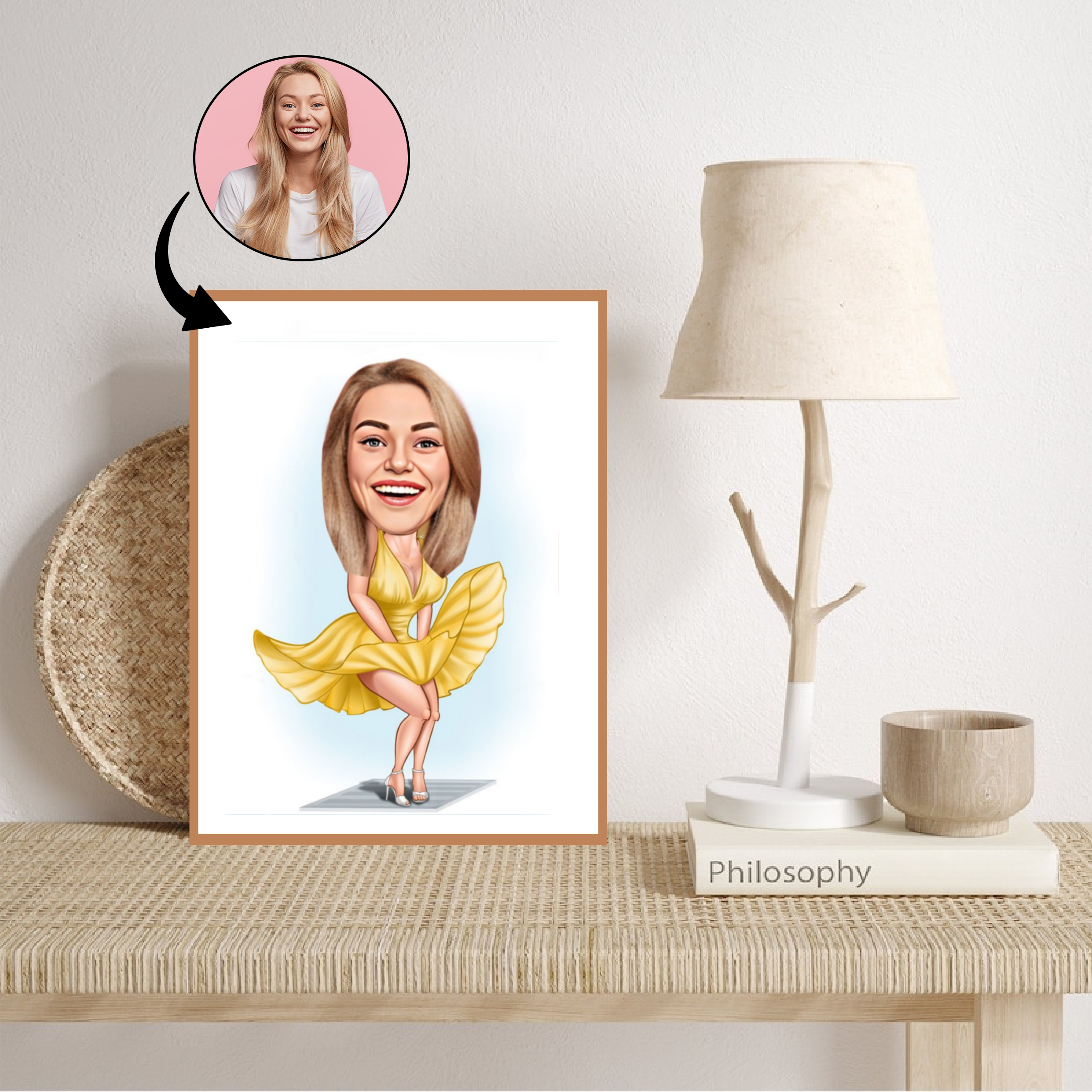 Superhelt tema42 (1 person) - karikaturtegning efter dine fotos - Just Karikatur