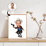 Til ham tema31 (1 person) - karikaturtegning efter dine fotos - Just Karikatur