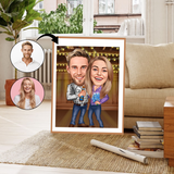 Par tema94 (2 personer) - karikaturtegning efter dine fotos - Just Karikatur