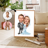 Par tema10 (2 personer) - karikaturtegning efter dine fotos - Just Karikatur