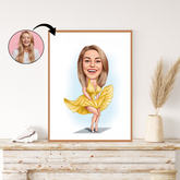 Superhelt tema42 (1 person) - karikaturtegning efter dine fotos - Just Karikatur