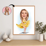 Superhelt tema42 (1 person) - karikaturtegning efter dine fotos - Just Karikatur