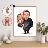 Par tema75 (2 personer) - karikaturtegning efter dine fotos - Just Karikatur