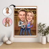 Par tema94 (2 personer) - karikaturtegning efter dine fotos - Just Karikatur