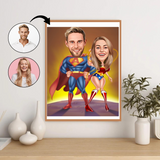 Par tema93 (2 personer) - karikaturtegning efter dine fotos - Just Karikatur