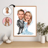 Par tema10 (2 personer) - karikaturtegning efter dine fotos - Just Karikatur