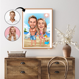 Par tema88 (2 personer) - karikaturtegning efter dine fotos - Just Karikatur