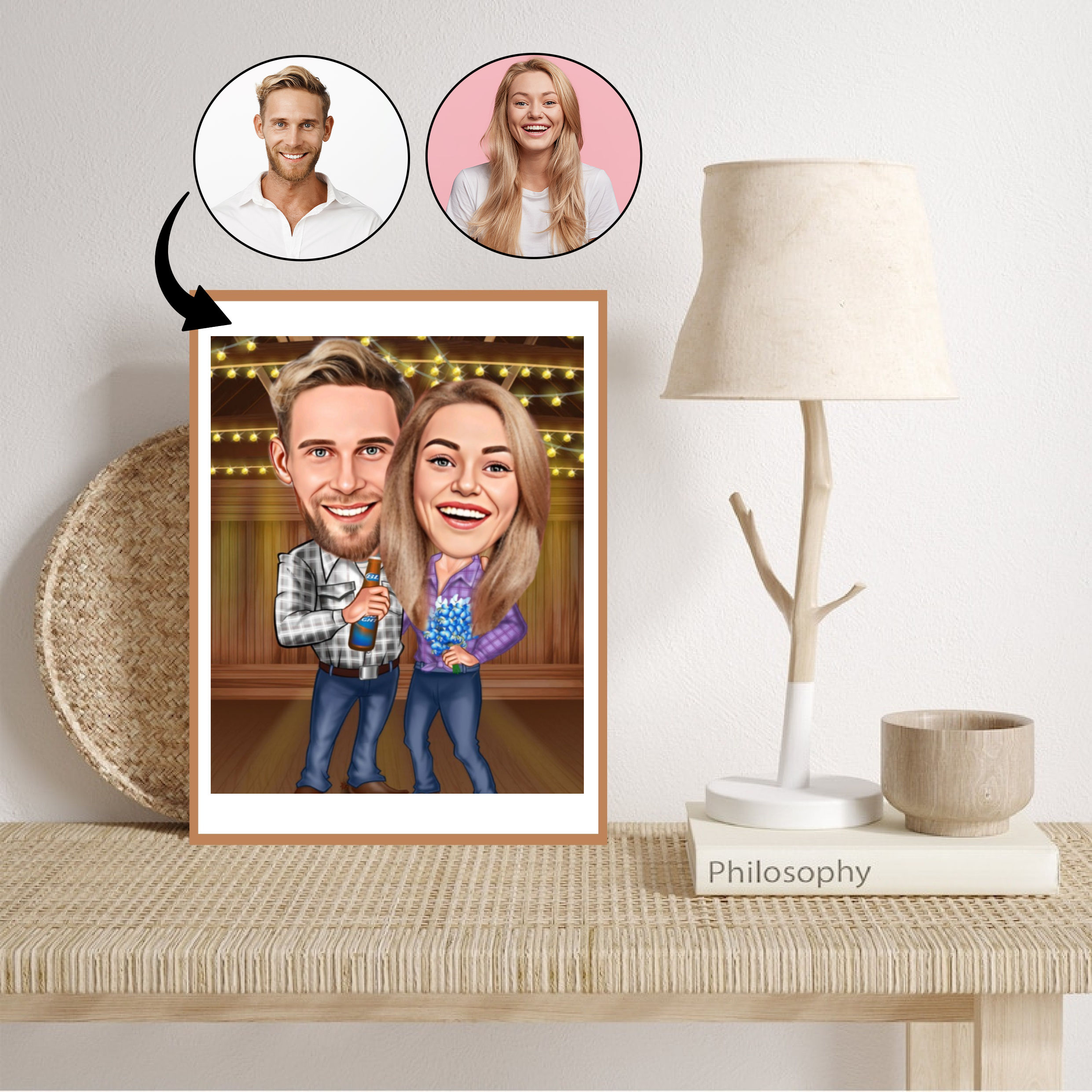 Par tema94 (2 personer) - karikaturtegning efter dine fotos - Just Karikatur