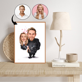 Par tema75 (2 personer) - karikaturtegning efter dine fotos - Just Karikatur