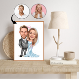 Par tema10 (2 personer) - karikaturtegning efter dine fotos - Just Karikatur