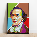 Pop Art Plakat - H. C. Andersen - Just Karikatur