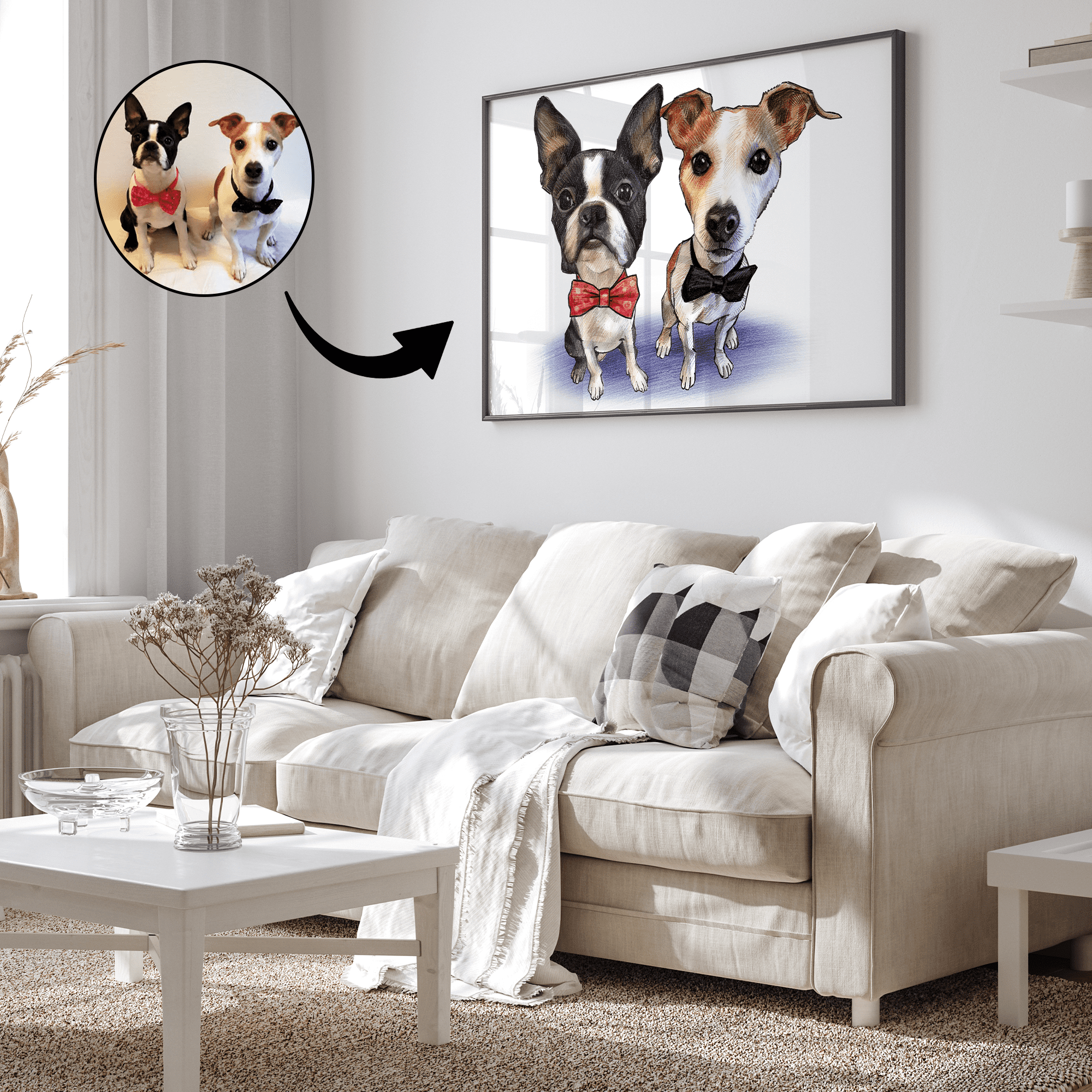 Karikatur af dyr - tegning efter dine fotos - Just Karikatur