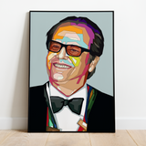 Pop Art Plakat - Jack Nicholson - Just Karikatur