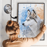 Akvarel af dyr - maleri efter dine fotos - Just Karikatur