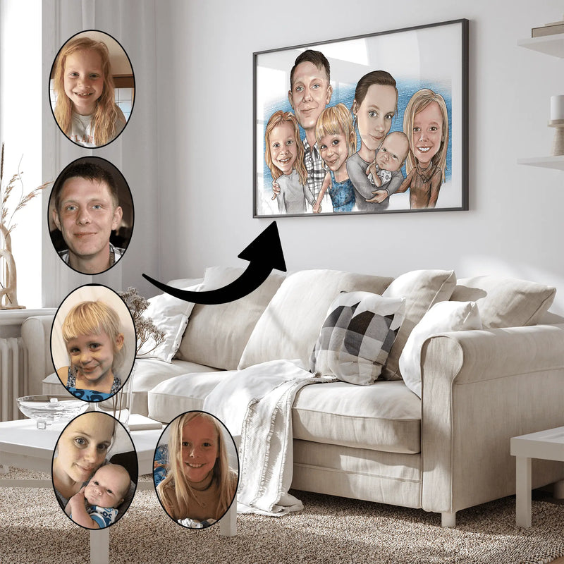 Karikaturtegning efter foto – eksempel 3