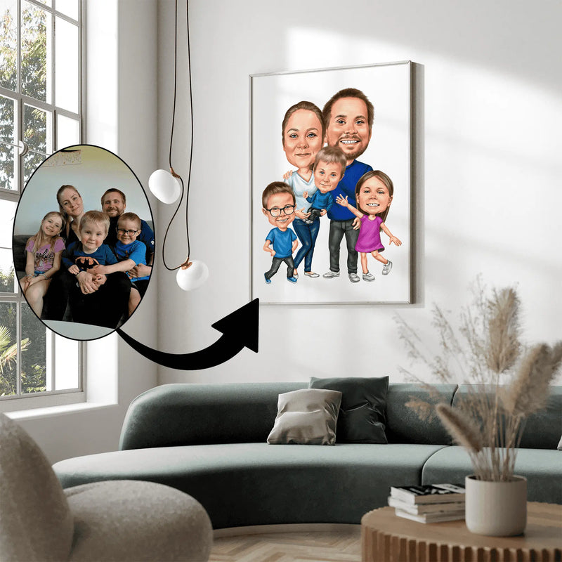 Karikaturtegning efter foto – eksempel 5