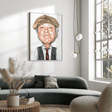 Kim Larsen - Karikaturtegning plakat - Just Karikatur