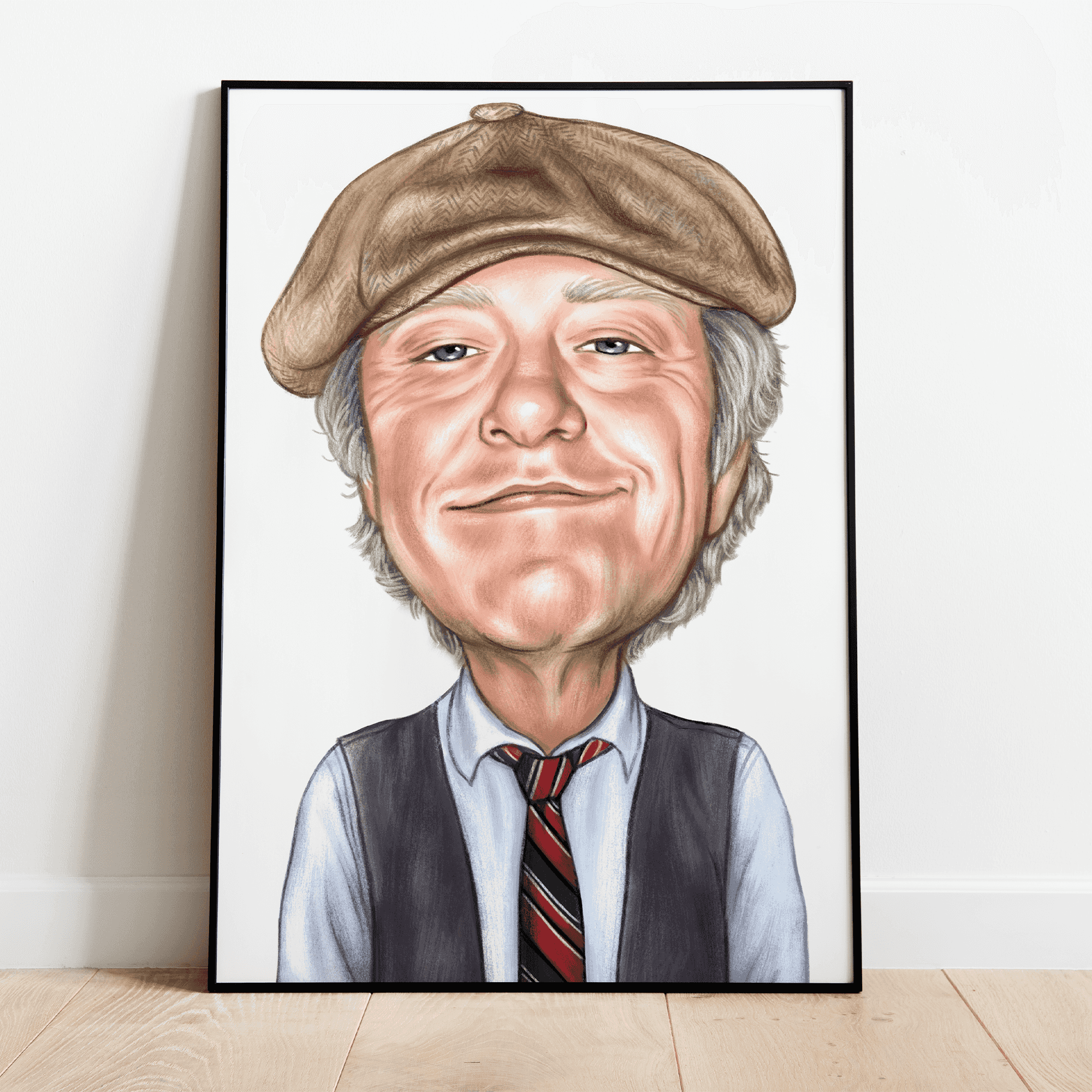 Kim Larsen - Karikaturtegning plakat - Just Karikatur