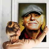 Kim Larsen - Maleri Plakat - Just Karikatur