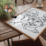 Line Art - tegning efter dine fotos - Just Karikatur