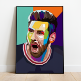 Pop Art Plakat - Messi - Just Karikatur