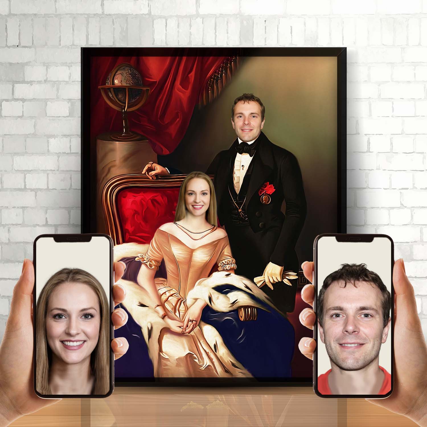 MajesticCouples - Royal portræt efter dine fotos - Just Karikatur