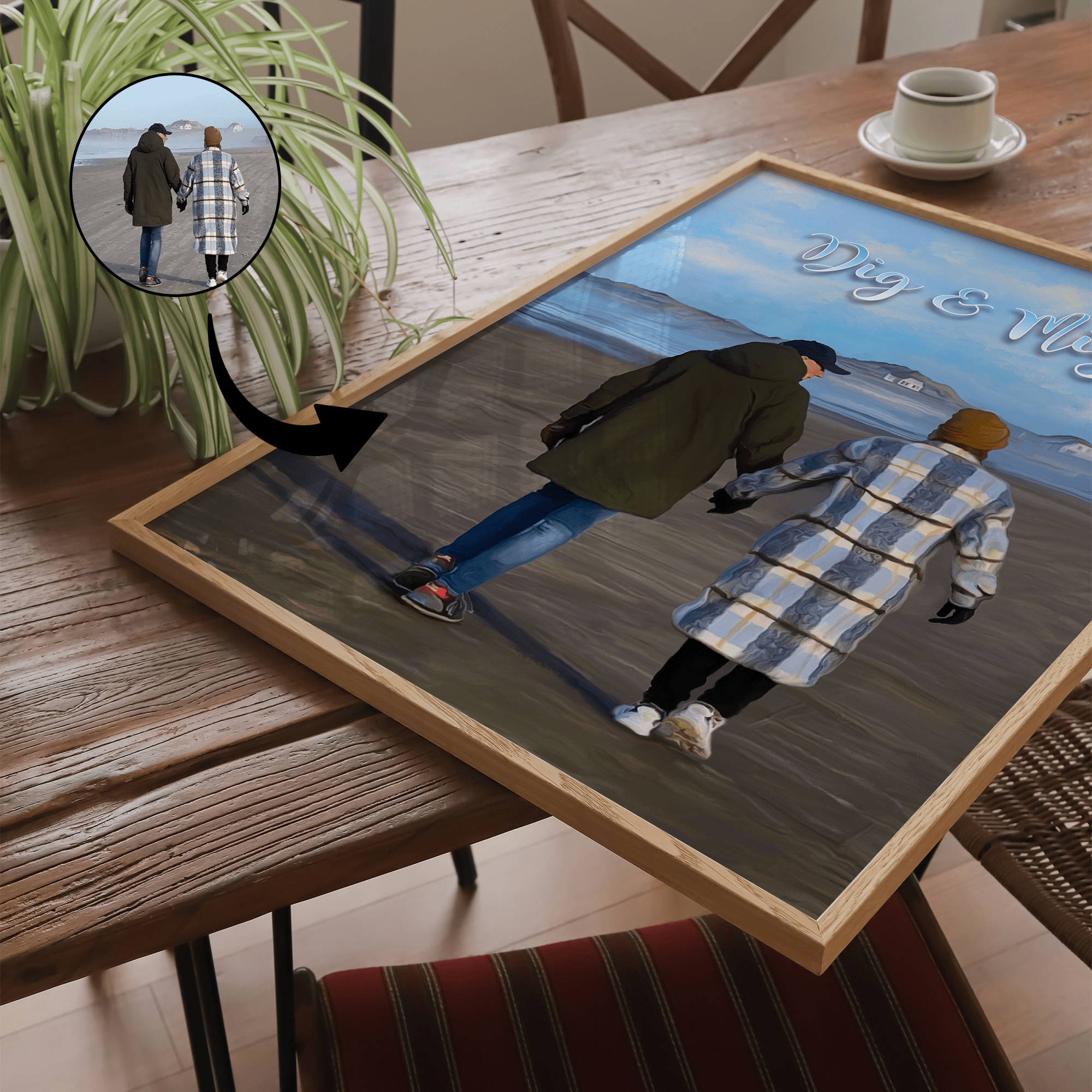 Maleri - efter dine fotos - Just Karikatur